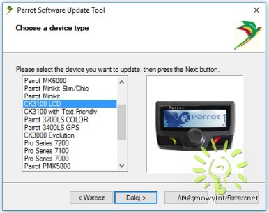 parrot ck3100 update tool